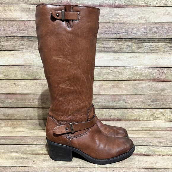 Clark’s Brown Leather Knee High Riding Boots - Picture 4 of 11